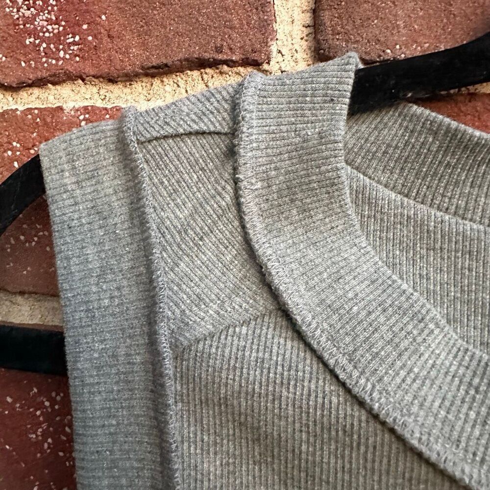 Free People X We The Free Kate Ribbed Stretch Tank Top Gray Womens S NEW - Picture 9 of 9